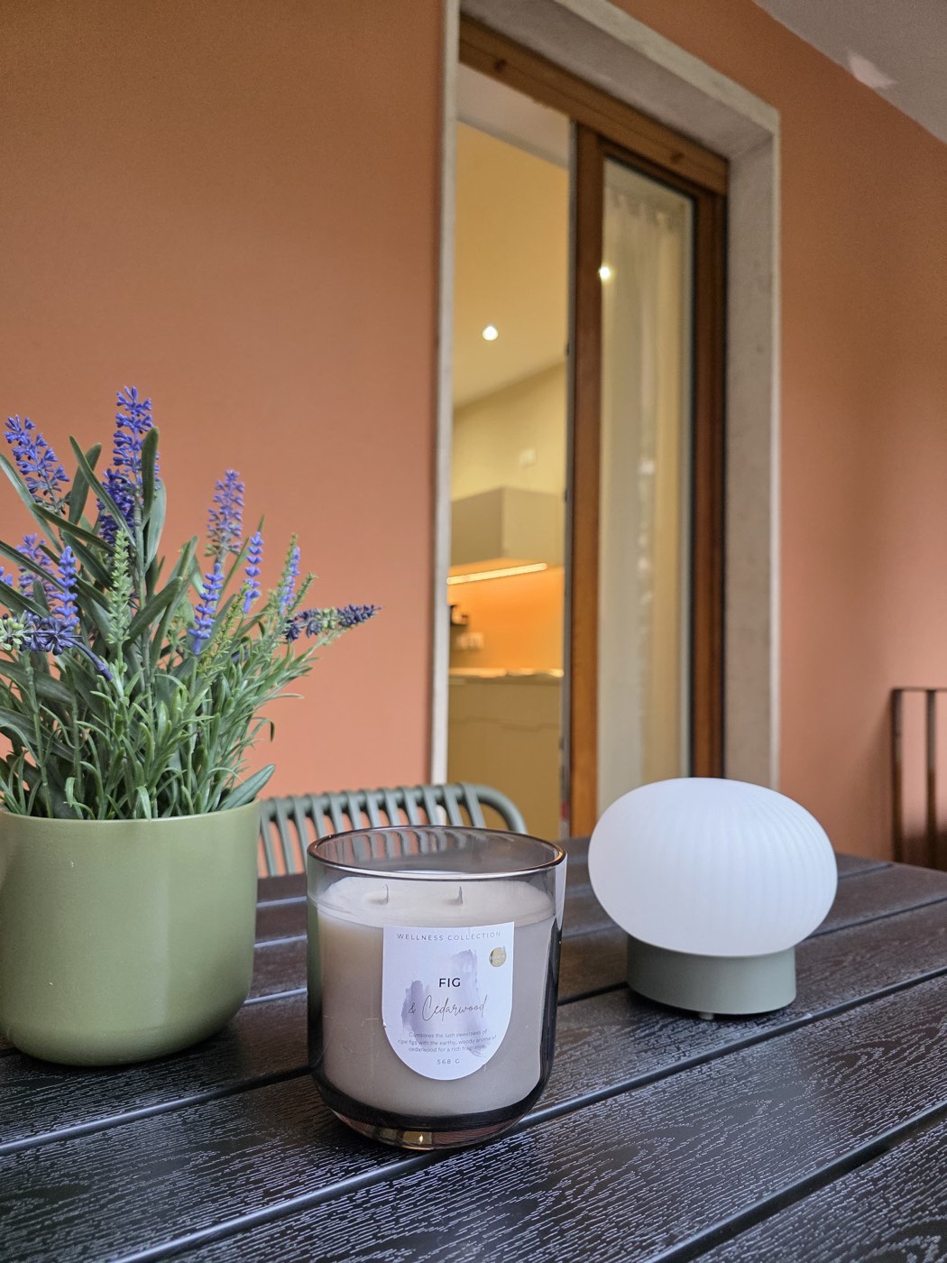 Terrazza, vista verso la cucina